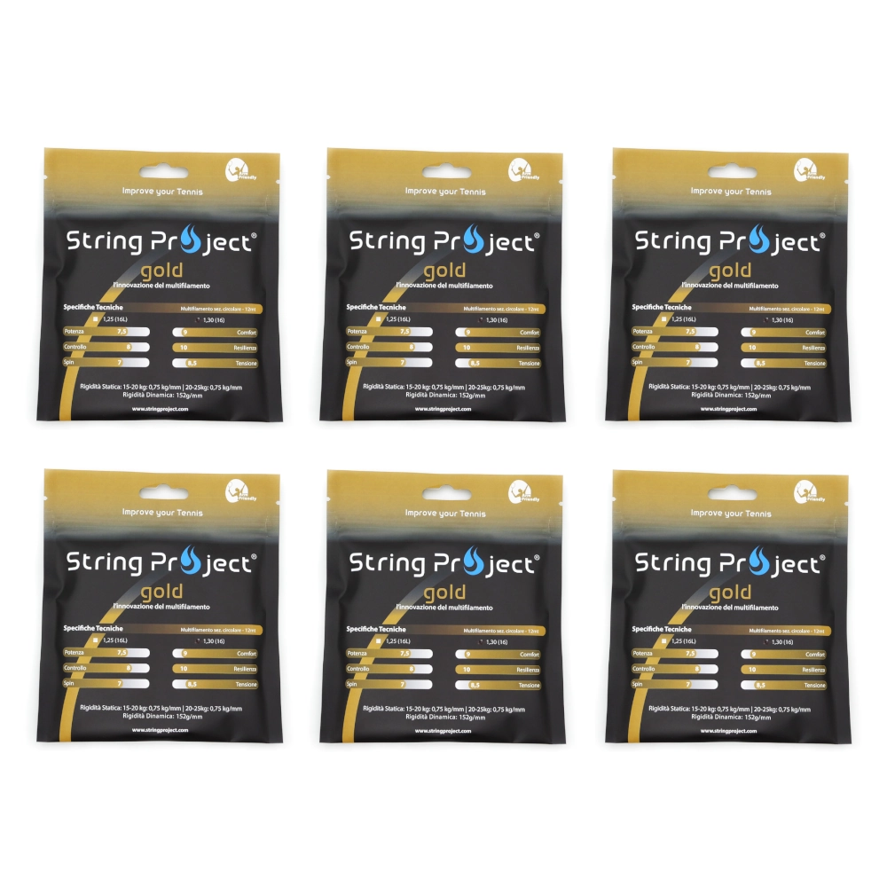 String Project Gold – Paquete de 6 Bobinas de 12,5mt