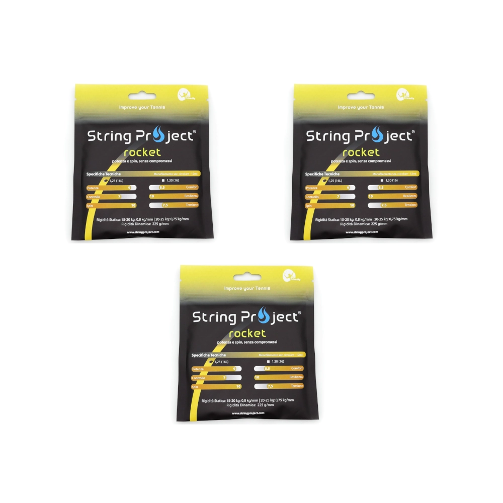 String Project Rocket – Paquete de 3 Bobinas de 12,5mt